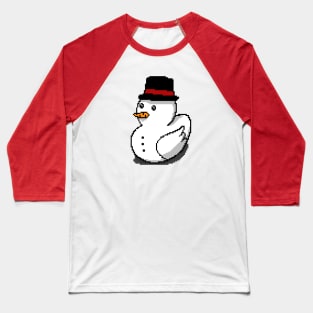 Duckys the Snowman Baseball T-Shirt